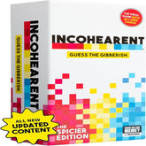 Incohearent, The Guess the Gibberish Party Game by Relatable, A Funny Card Game for Adults, Great for Bachelorette Party Games or Game Night Games, Includes 400 Cards, Instructions, and 1 Sand Timer